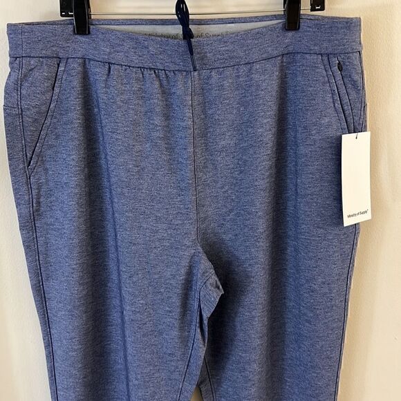 NWT Ministry Of Supply Women’s Fusion Terry Jogger in Indigo Heather Size XXL - Picture 7 of 15